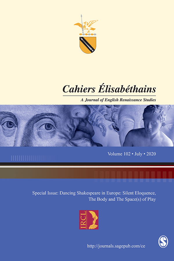 Special issue of Cahiers Élisabéthains: A Journal of English Renaissance Studies on Shakespeare, Dance, and Music edited by Adeline Chevrier-Bosseau (2021)